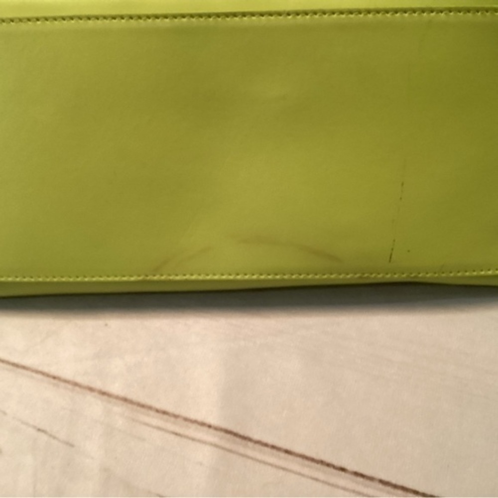 FURLA Lime Green Leather Purse - Picture 7 of 16
